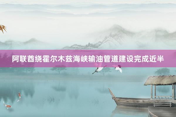 阿联酋绕霍尔木兹海峡输油管道建设完成近半