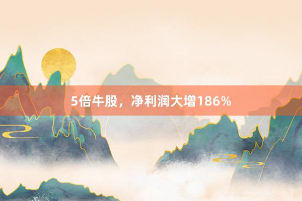 5倍牛股，净利润大增186%