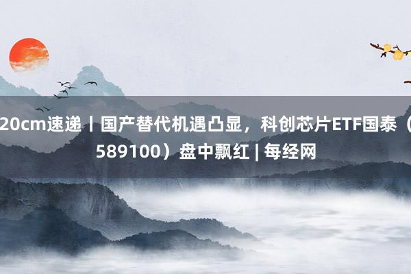 20cm速递丨国产替代机遇凸显，科创芯片ETF国泰（589100）盘中飘红 | 每经网