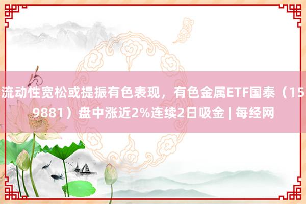 流动性宽松或提振有色表现，有色金属ETF国泰（159881）盘中涨近2%连续2日吸金 | 每经网